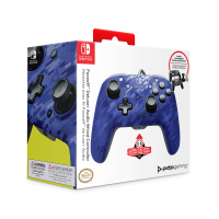 Faceoff Deluxe Audio Wired Switch Controller - Blue