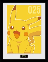 Pokemon Mono Pikachu - Framed Collector Print