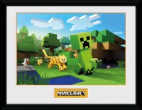 Minecraft Ocelot Chase - Framed Collector Print