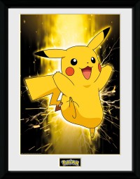 Pokemon Pikachu Glow - Framed Collector Print