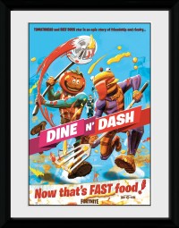 Fortnite Dine n Dash - Framed Collector Print
