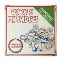 TEENAGE MUTANT NINJA TURTLES Limited Edition Set of Six Pin Badges