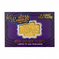 WILLY WONKA AND THE CHOCOLATE FACTORY Mini Golden Ticket