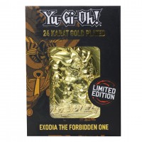 YU-GI-OH! Exodia The Forbidden One 24k Gold Plated Card
