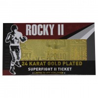 ROCKY II Limited Edition 24k Gold Plated Ticket