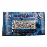 JURASSIC WORLD Limited Edition Silver Plated Mosasaurus Ticket