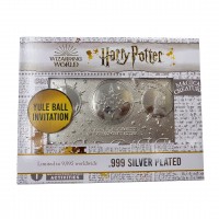 HARRY POTTER Limited Edition Replica Silver Plated Yule Ball Invitation