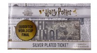 HARRY POTTER Limited Edition Replica Silver Plated Quidditch World Cup Ticket
