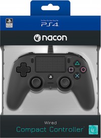 Nacon Official PS4 Compact Wired Controller - Black