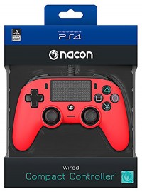 Nacon Official PS4 Wired Controller - Red