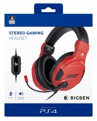 Official Sony Licensed Red Stereo Gaming Headset