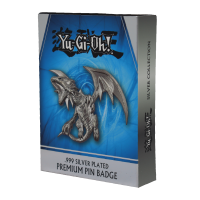 YU-GI-OH! Silver Plated Blue Eyes White Dragon XL Pin Badge