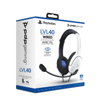 PDP Gaming LVL40 Wired Stereo Gaming Headset: White