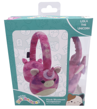 Squishmallows Lola the Unicorn Plush Bluetooth Headphones