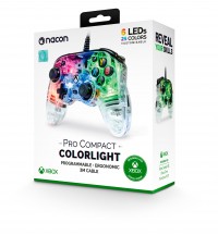 Nacon Pro Compact Xbox & PC Wired Controller - Colourlight