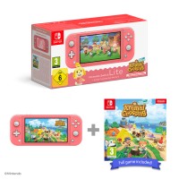 Nintendo Switch Lite Coral + Animal Crossing New Horizons